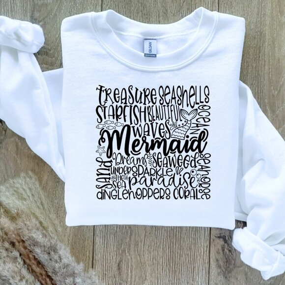 Mermaid Sweatshirt / Sweater - Picture 1 of 2